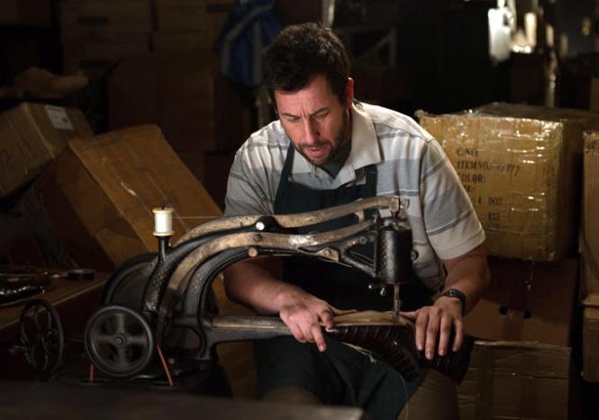 The cobbler, hard at work at his magical machine.